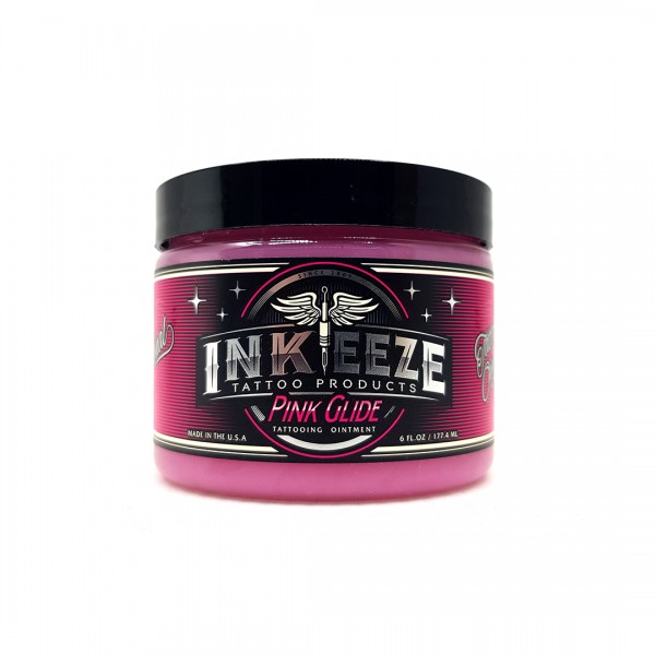 INK-EEZE Pink Glide Tattoo Ointment - 6oz