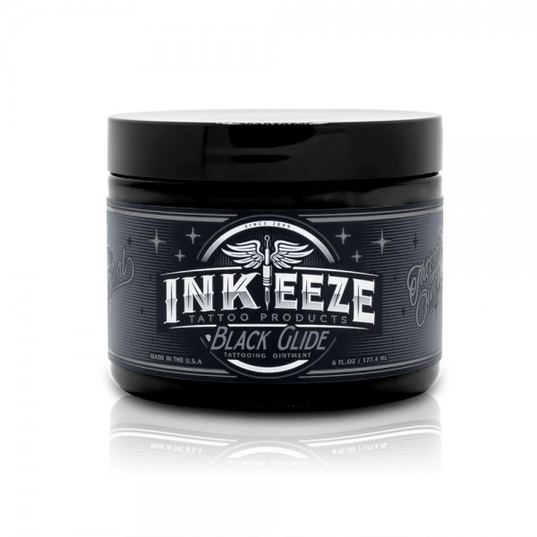 INK-EEZE Black Glide Tattoo Ointment - 6oz