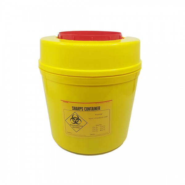 Biohazard Sharp Container - 8L Round