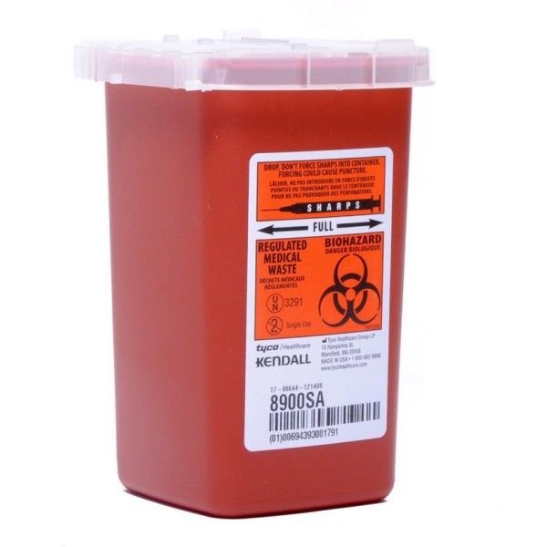 Biohazard Sharp Container - 1 Quart