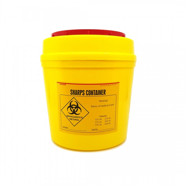 Biohazard Sharp Container - 3L Round