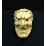 Handcrafted Wooden Mask - Fudo-Myoo