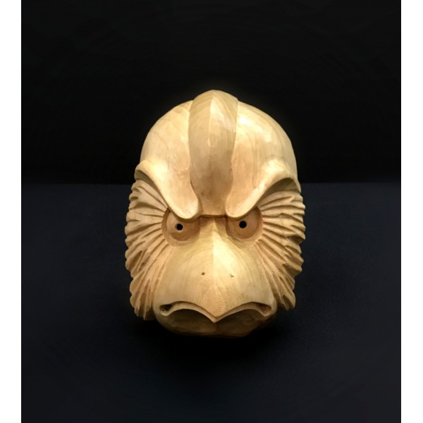 Handcrafted Wooden Mask - Karasutengu