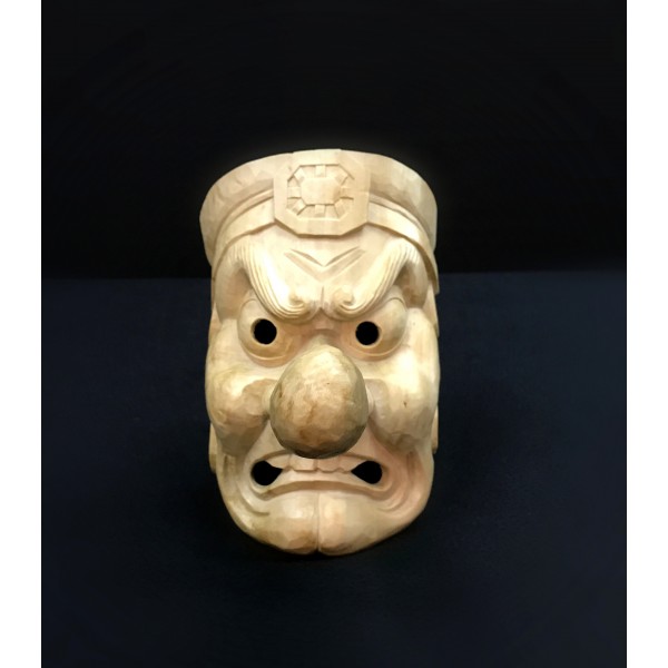 Handcrafted Wooden Mask - Tengu