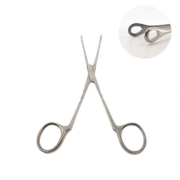 Stainless Steel Mini Tongue Forceps - No Lock