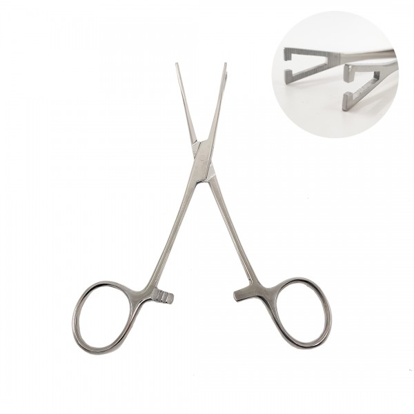 Stainless Steel Slotted Mini Pennington Forceps - 01