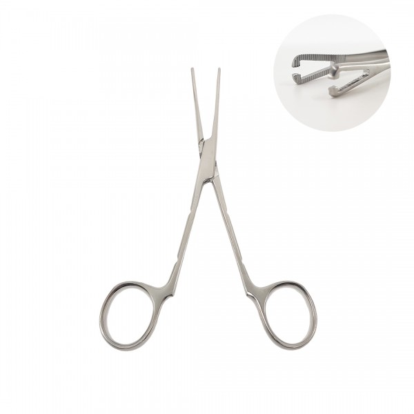 Stainless Steel Slotted Mini Pennington Forceps - No Lock