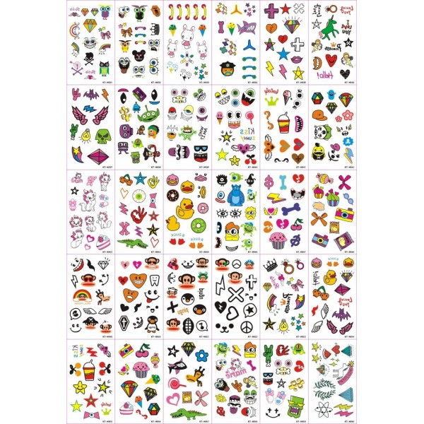 Temporary Tattoo Sticker Set - B