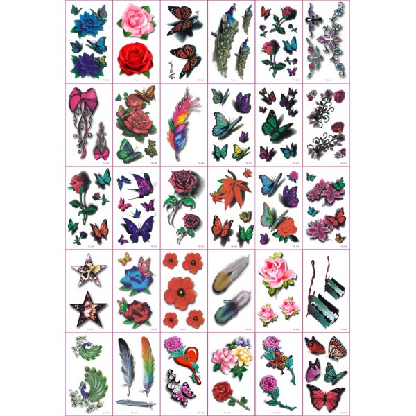 Temporary Tattoo Sticker Set - I