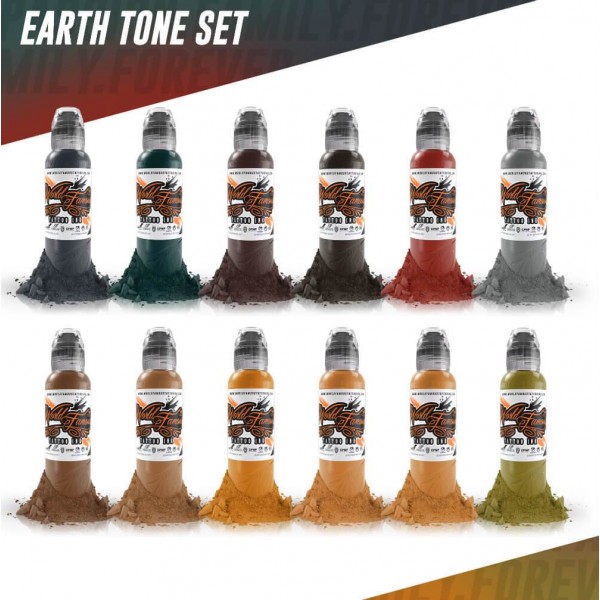 World Famous Earthtone Ink Set - 1oz