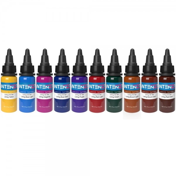 Intenze Ink Color Lining Ink Series Set - 1oz